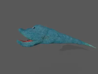 Toothless Tailfish Low-poly 3D model