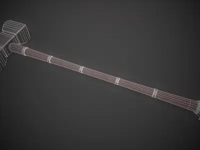 Big Ol Hammer Low-poly 3D model