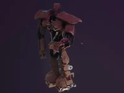 ABC WARRIOR   judge dredd Low-poly 3D model