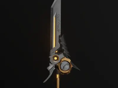 Mosquito Blade - Low Poly 3D Model Free low-poly 3D model