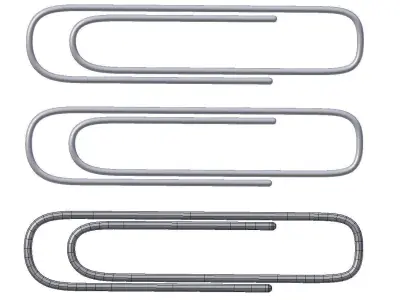 Paperclips paper clips 3D model