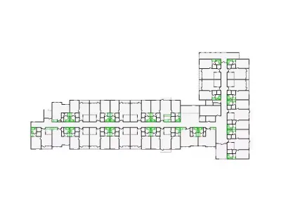 Commercial Interior Sketch - 64001-78000 SF - Xactimate 3D model