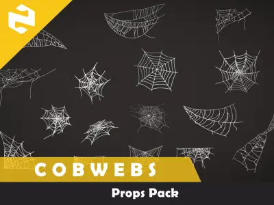 Free Pack - Cobwebs Free low-poly 3D model