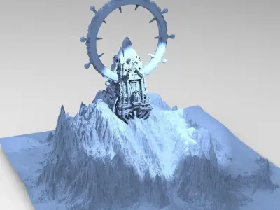 Tower Shrine of the gods 2 3D model