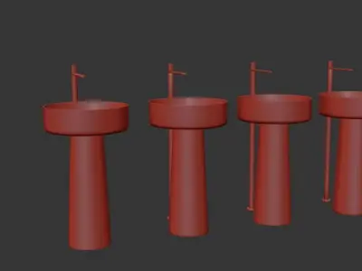 Antoniolupi Albume Freestanding Washbasin Free 3D model