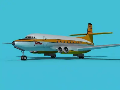 AVRO Canada C-102 Jetliner V01 3D model