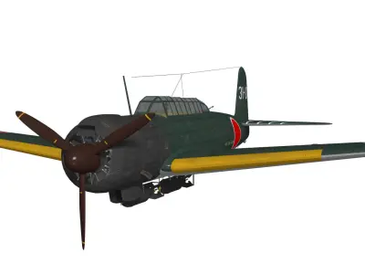 Nakajima B6N1 Tenzan Type11 3D model