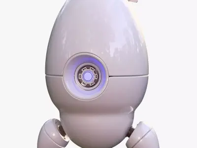 SciFi Egg Companion Droid M1 3D model