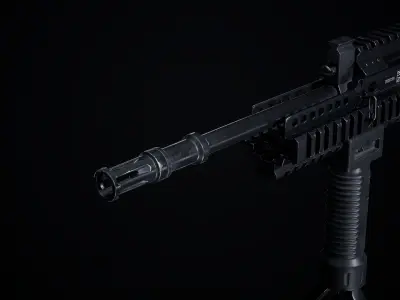 L85A2 - SA80 Variants Low-poly 3D model