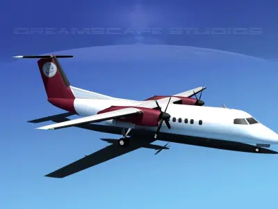 DeHavilland DHC-8-Q300 Petro Air 3D model