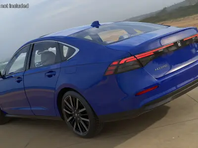 Blue Honda Accord 2025 3D model