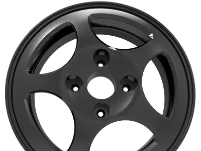Car Rim - 5-spoke 3D model
