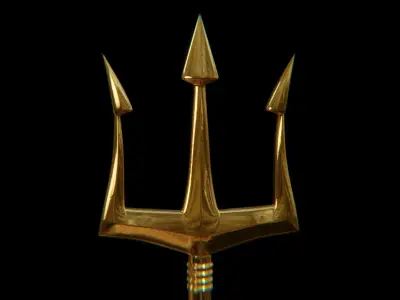 Poseidon Trident 3D model