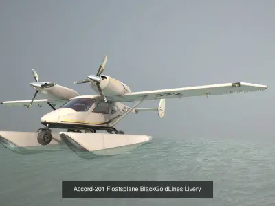 Accord-201 Floatsplane with four liveries 3D Model Collection