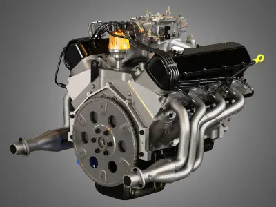 427 Engine - V8 Muscle Car Engine 3D model