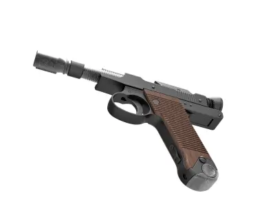 Blaster Pistol of Cara Dune from The Mandalorian 3D model