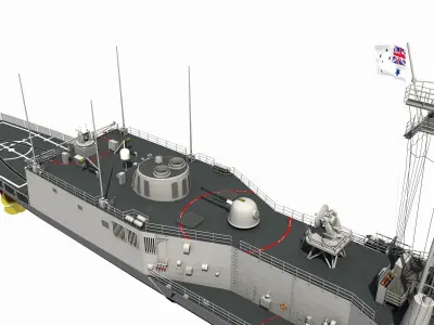 HMAS ADELAIDE AUSTRALIAN PERRY CLASS FRIGATE1 3D model