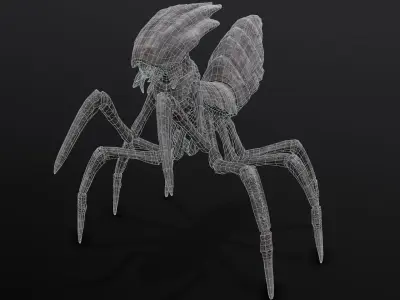Slicer beetle Low-poly 3D model