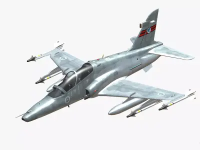 BAE Hawk 127LIF Royal Australian Air Force Low-poly 3D model
