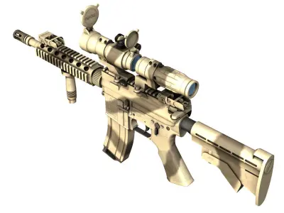 Colt M4A1 SOPMOD Aimpoint Desert Camo 3D model