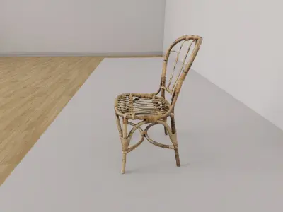 Rattan chair Free 3D model buy