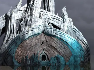 Ice star observatory gateway 3D model