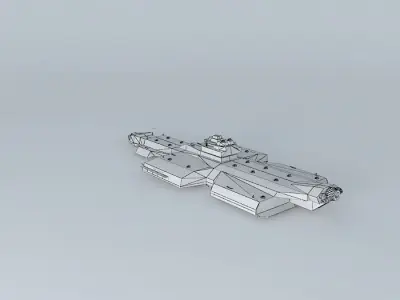 XAC Invader Space aircraft class Free 3D model