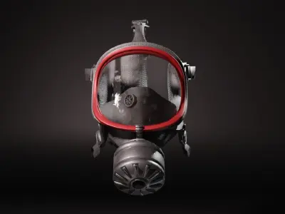 GAS MASK ASSET Low-poly 3D model