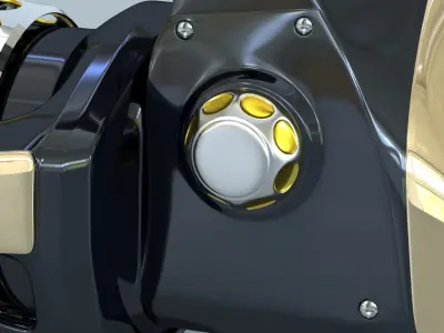 fishing reel 3D model