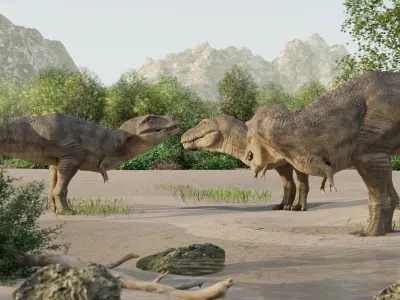 Monster Tyrannosaurus Rex Dinosaur Low-poly 3D model