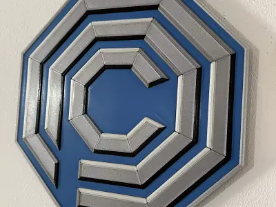 Robocop OCP Logo Wall Plaque 3D print model