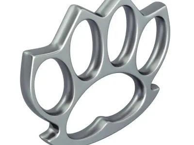 Knuckle metal ring 3D model