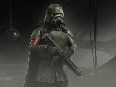 Mudtrooper Low-poly 3D model