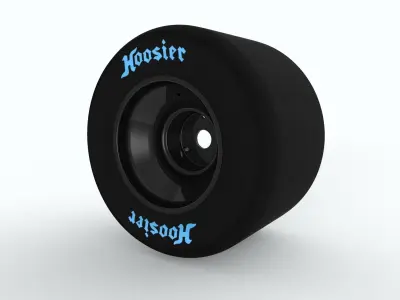 Go Kart Wheel Rim Tire -11x710-6 Free 3D model