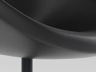 Armchair C1 Low-poly 3D model