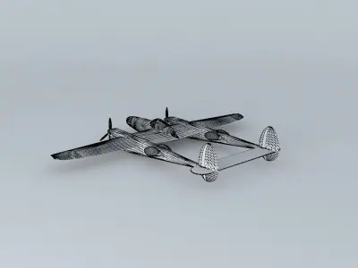 Bristol P38 Free 3D model