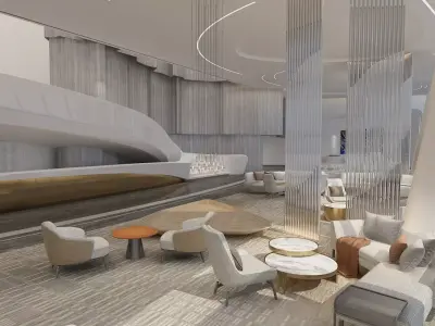 The Hotel Lobby 5 3D model