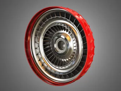 Transmission Torque Converter - with 5 Interior Parts 3D model