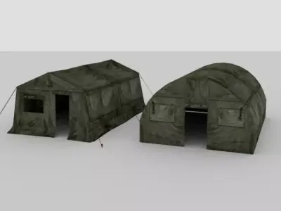 Free Tents Game Ready Free low-poly 3D model