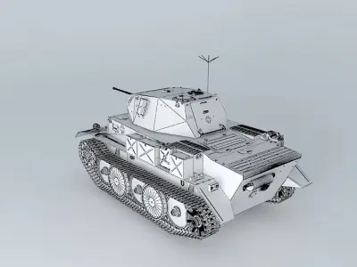 Panzer II Ausf L PzKpfw IIL "Lynx". 3D model