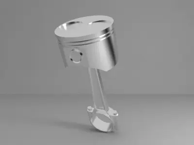 Piston Low-poly 3D model
