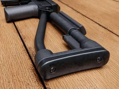 SVDS rifle Low-poly 3D model