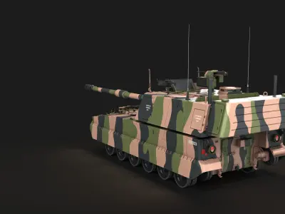 AS9 Huntsman K-9 Thunder Low-poly 3D model