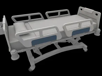 hospital bed 3D model