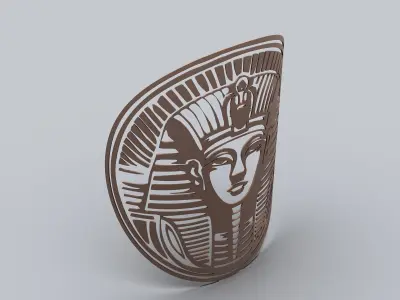 Egyptian Symbols - 054 - B - Topology Low-poly 3D model