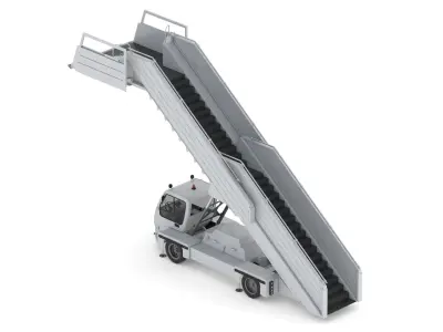 Passenger Steps Car 3D model