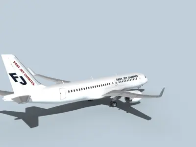 Bombardier CS100 Fast Jet Charter 3D model