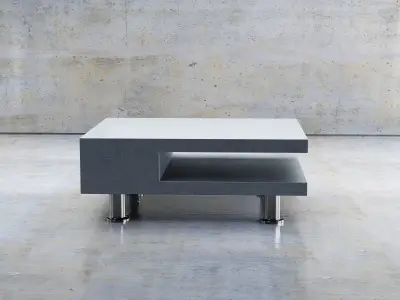 Metal Table Free low-poly 3D model