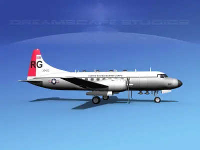 Convair T-29 US Marine Corps 3D model