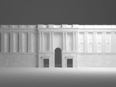 Palace Facade 3D model